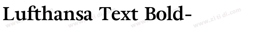 Lufthansa Text Bold字体转换